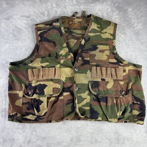 Caliber Sportsman's Camo Duck‎ Hunting Shooting Vest Mens Large Shell Loops